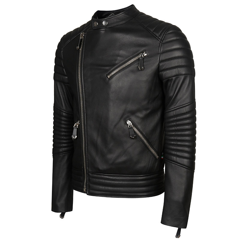 philippplein/菲利普·普兰男士时尚潮流皮衣夹克