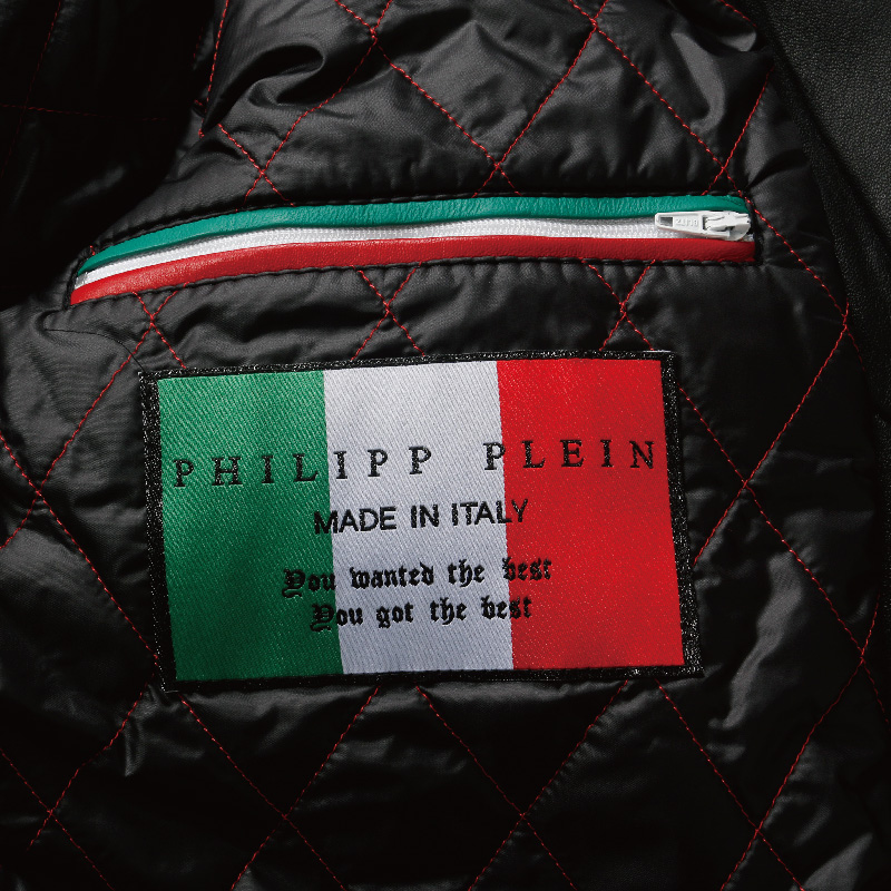 philippplein/菲利普·普兰男士时尚潮流皮衣夹克