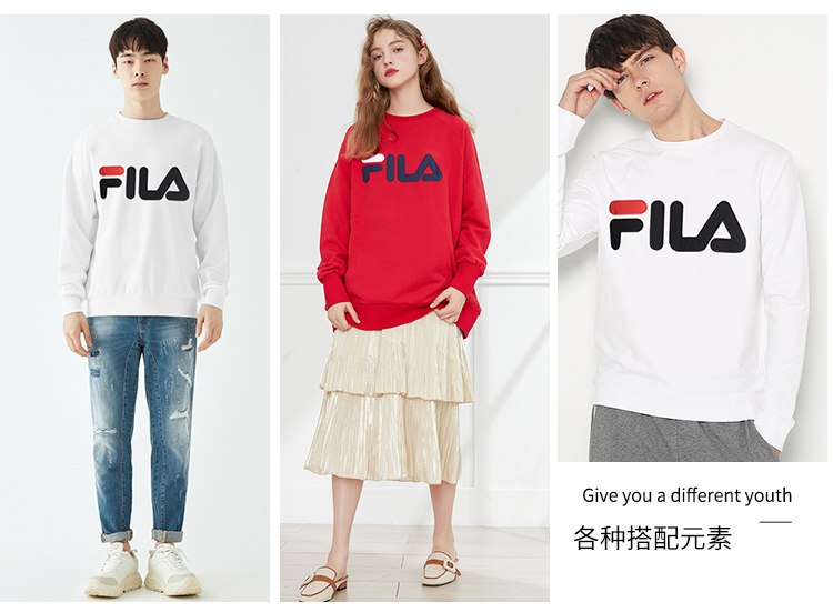 【fila斐乐 男士运动卫衣/套头衫【2020春夏】fila/斐乐 20年春秋款