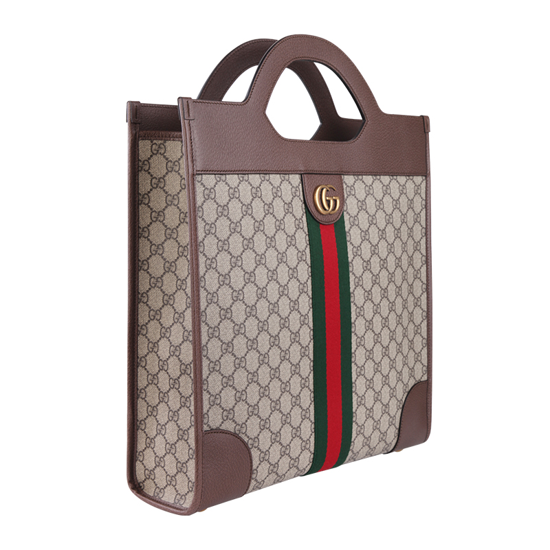 gucci/古驰 19秋冬 帆布双g购物袋青年女包手提包 547941 96iwt 8745