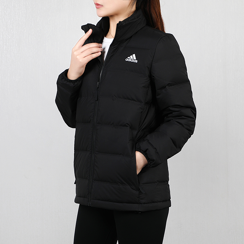 2019 女 helionic ho j经典三条杠logo休闲运动潮流户外羽绒服 dz1495