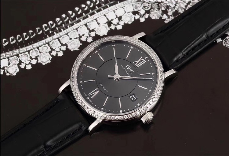 系列】iwc/万国瑞士手表 柏涛菲诺系列机械女表 iw458104【正品 价格