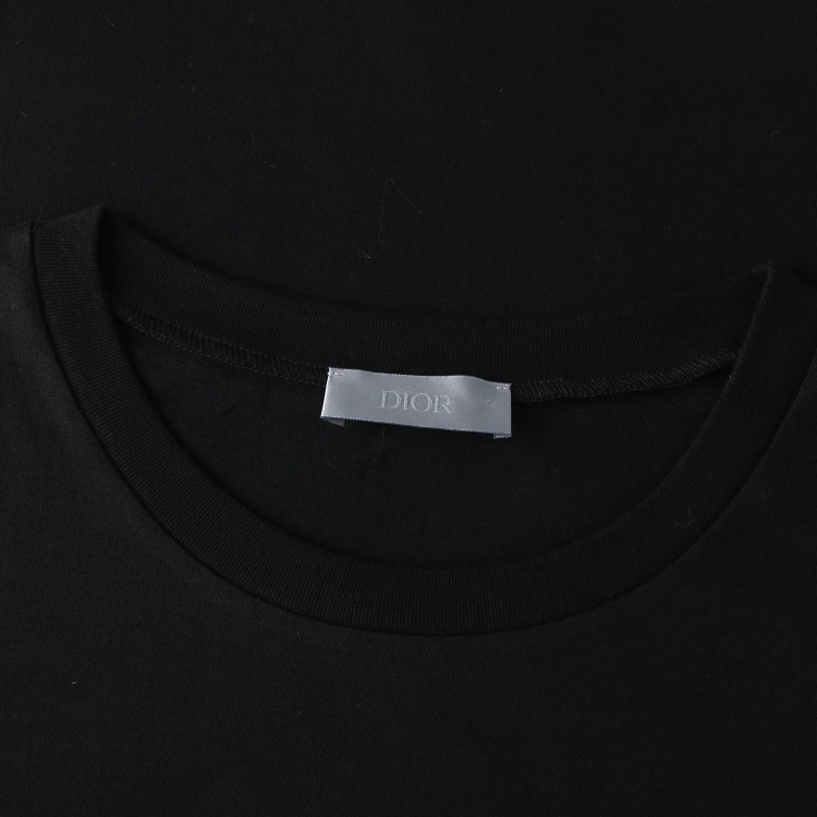 【19秋冬】dior homme/迪奥桀傲 黑色小蜜蜂简约男士短袖t恤 733j603b