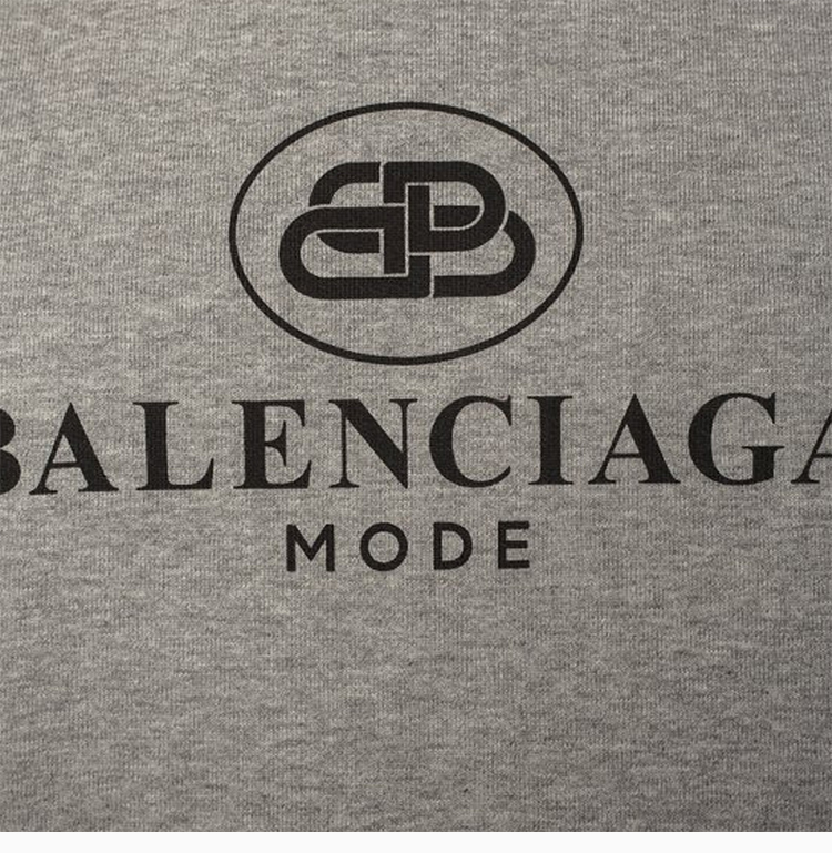 balenciaga/巴黎世家 20春夏 女装 服饰 太阳灰棉质logo印花标识时尚
