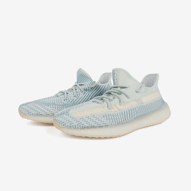 adidas阿迪达斯 跑步鞋 20秋冬 男鞋女鞋 椰子 yeezy 350 v2 新冰蓝2.