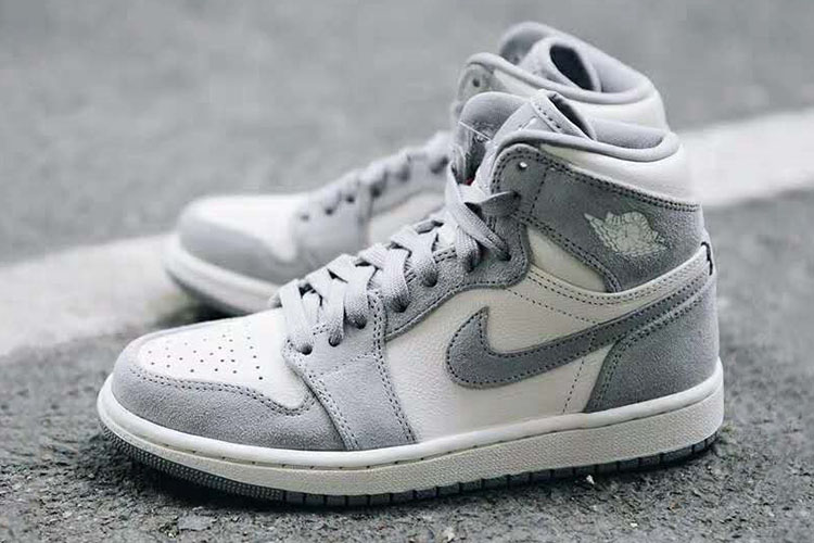 nike 耐克 女款aj1高帮香芋紫灰色nike air jordan 1 og篮球鞋ah7389