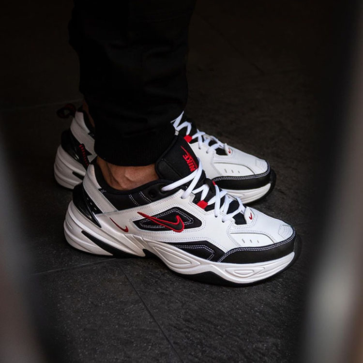 nike 耐克 男款黑红复古nike m2k tekno 老爹鞋av4789-104