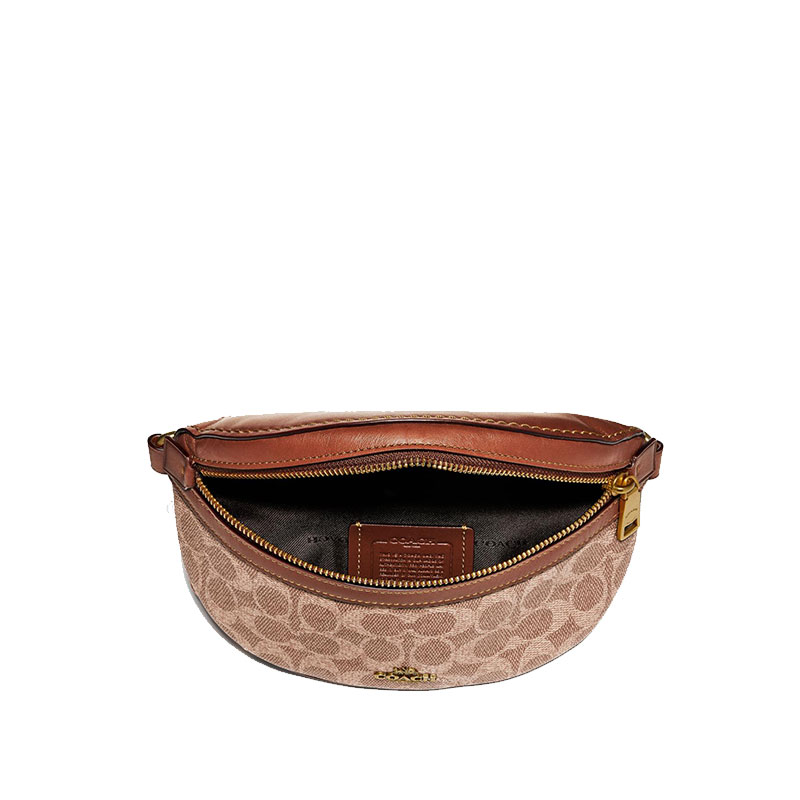【19秋冬新款】coach/蔻驰 棕色老花 腰包 39937 b4/tanrust