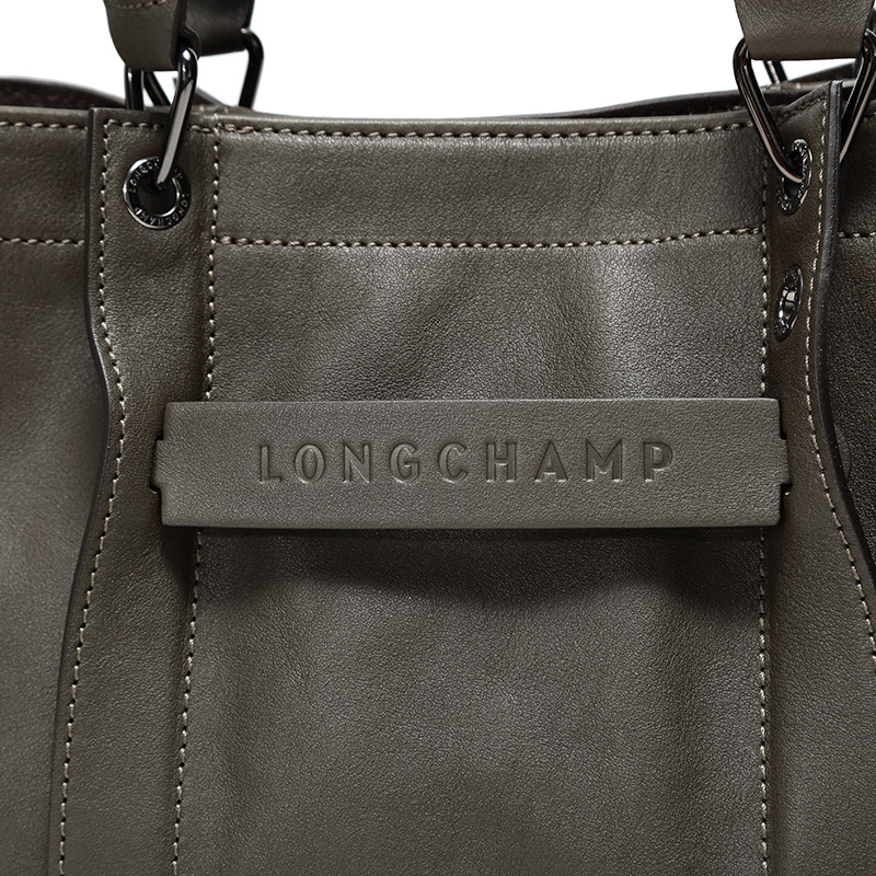 19秋冬longchamp/珑骧新品女士longchamp3d系列牛皮小号手提单肩托特