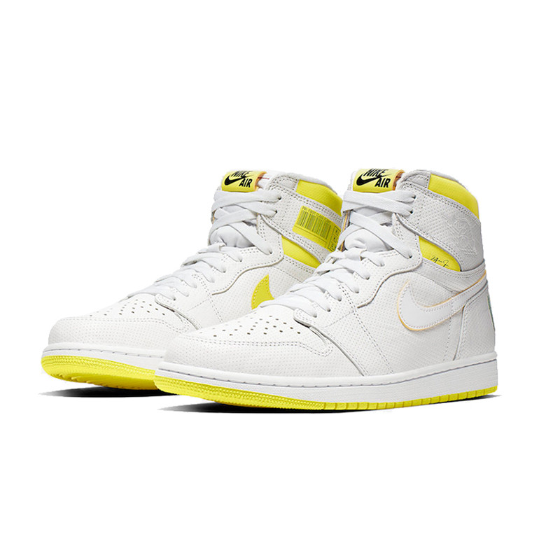 nike耐克 篮球鞋 2019秋冬 白黄 男鞋 air jordan 1 aj1 first 头等舱