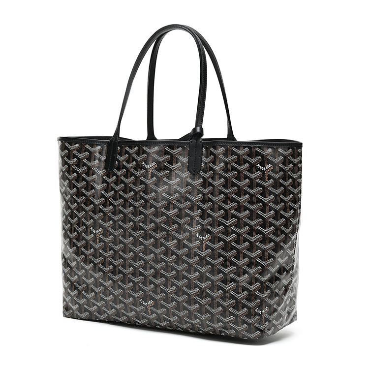 goyard/高雅德 手提包 pvc/配皮tote pm小号 黑色 明星同款时尚女士子