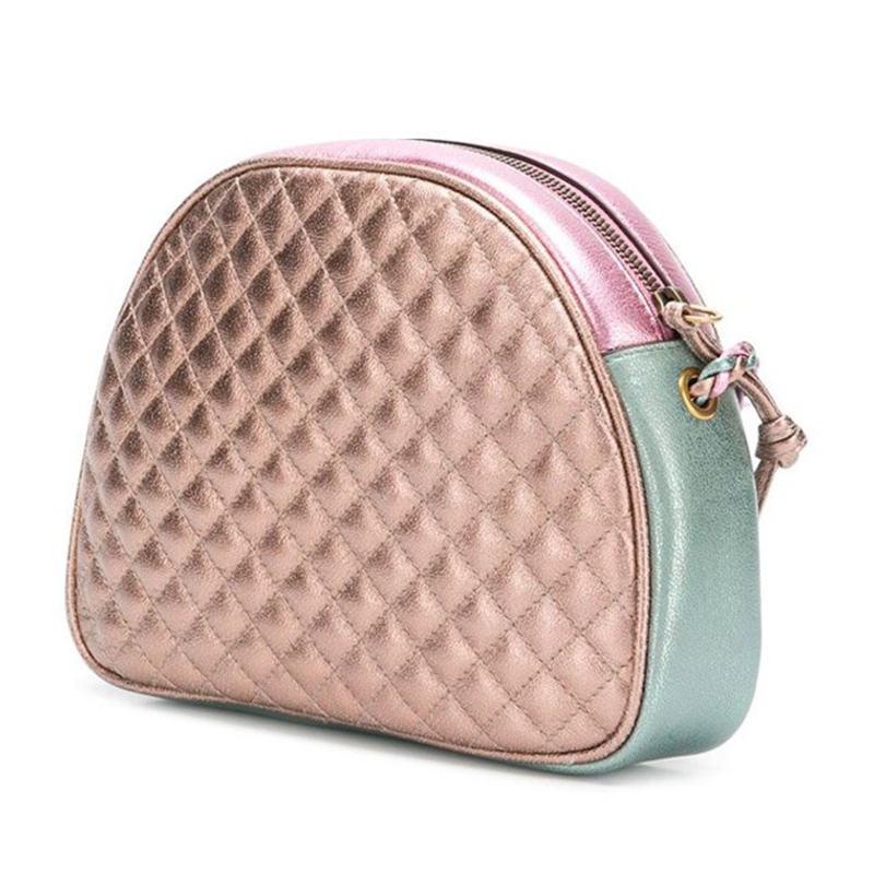 gucci/古驰 撞色 菱格 女士 女包 gucci 粉色皮质斜挎包 8084207129