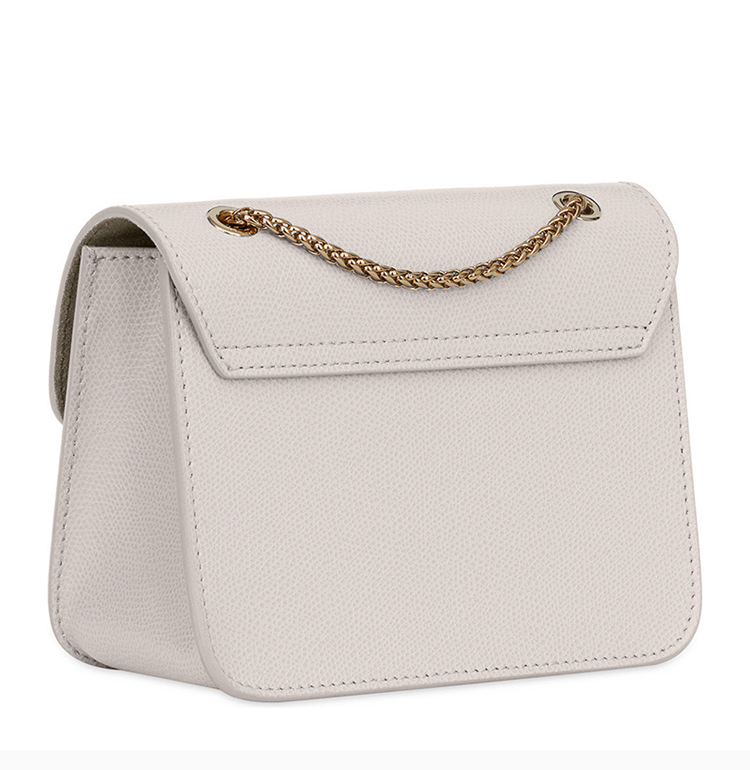furla/芙拉 【20新款】女士metropolis白色迷你斜挎包 链条包单肩包