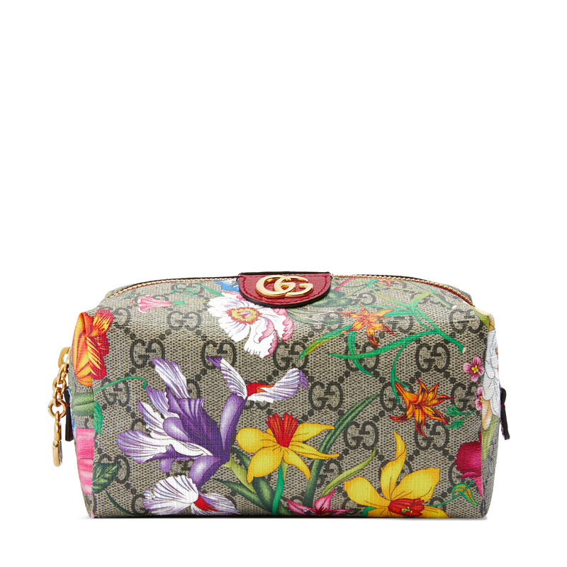 【包邮包税】gucci/古驰 19秋冬新款ophidia系列大号帆布印花双g花卉