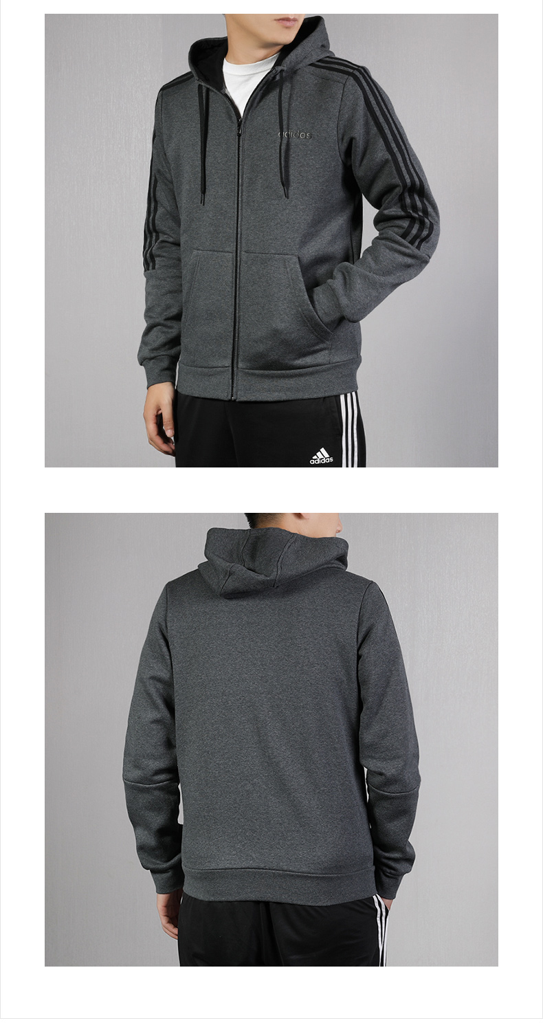 adidas阿迪达斯外套男装2019冬季新款冬季连帽运动服跑步休闲夹克