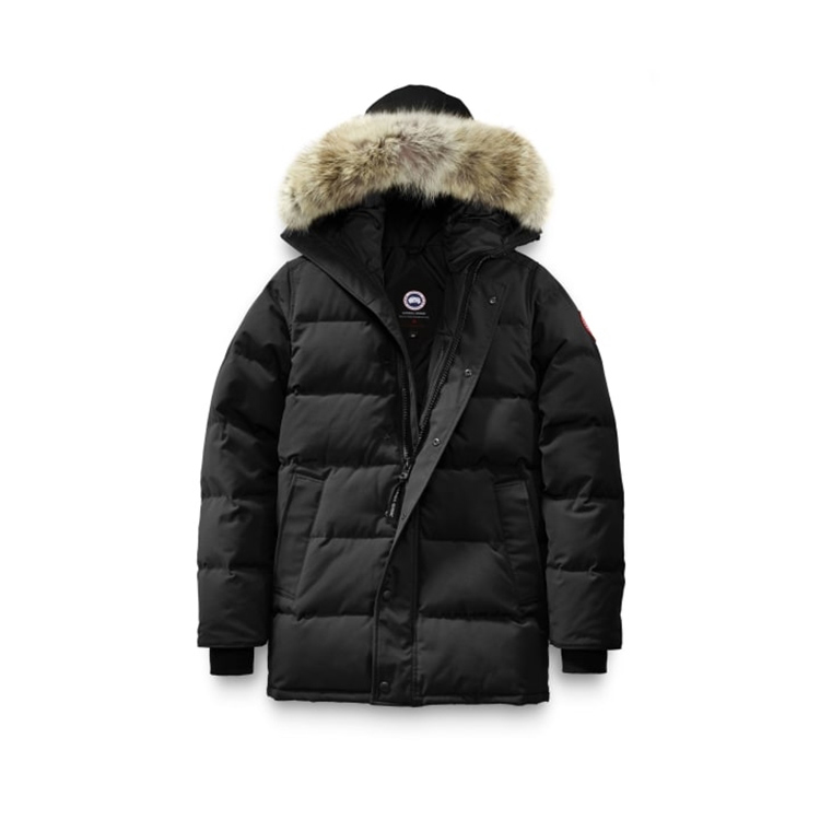 canada goose/加拿大鹅 19年秋冬连帽毛领时尚舒适男士羽绒服黑色