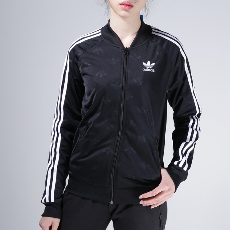 adidas阿迪达斯 三叶草女装棒球服新款立领夹克外套舒适运动服cd6929