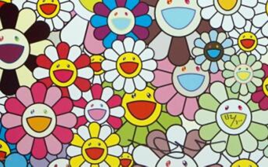 【SECOO ART寺库艺术 版画】村上隆Flowers with SmileyFace/50x50cm/丝网版/版画【正品 价格 图片】 - 寺库网