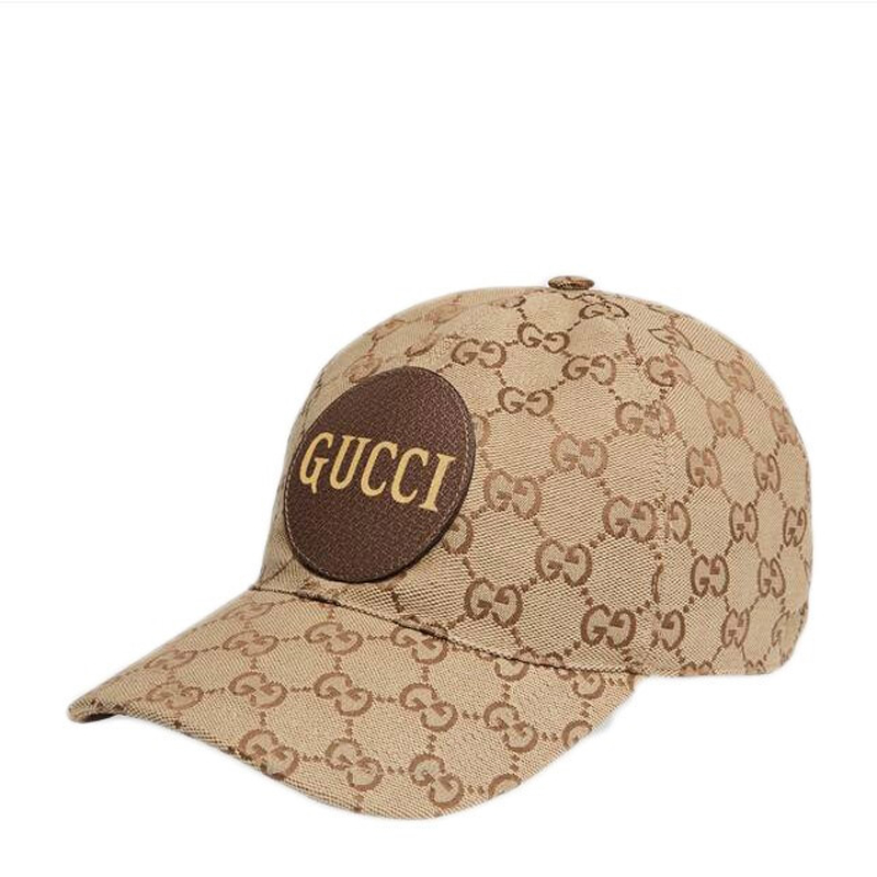 gucci/古驰 男士帽子gg棕色帆布棒球帽遮阳帽太阳帽 5762534hg62-2565