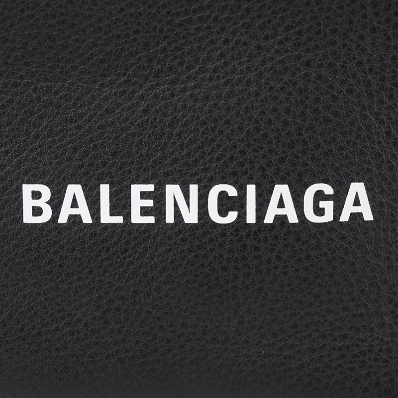 balenciaga/巴黎世家 单肩包经典款女士小号黑色字母标识皮革方形单肩