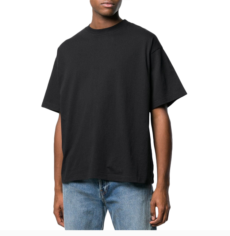 balenciaga/巴黎世家 男士黑色棉质平纹针织t恤 556133-tdv20-1000