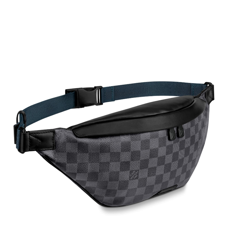 louis vuitton/路易威登 男包腰包可调节腰带休闲肩背斜挎前后拉链袋