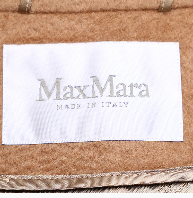 max mara/max mara 19秋冬 女士驼绒毛高端时尚长款系带外套毛呢大衣