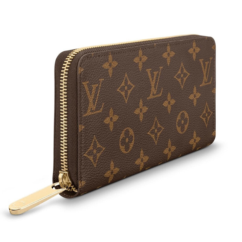 louis vuitton/路易威登 lv女包zippy老花棋盘格长款钱包钱夹 m63490