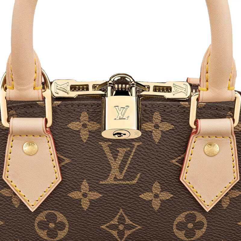 louis vuitton/路易威登lv女包alma bb老花贝壳包单肩斜挎包 m41327