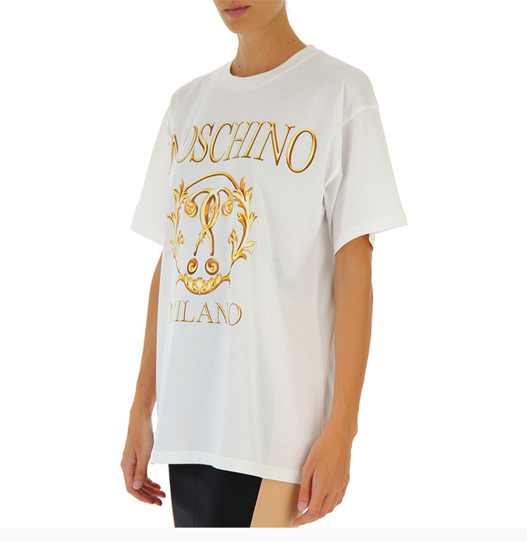 moschino/莫斯奇诺 20春夏 女装 服饰 多色可选棉质经典logo款印花