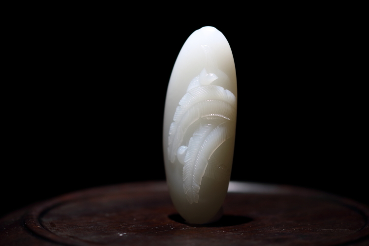 shizai/石哉 芭蕉叶鹌鹑 新疆和田玉籽料 广业安身