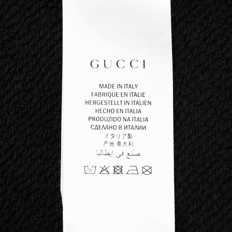 gucci/古驰字体蝴蝶印花带帽卫衣