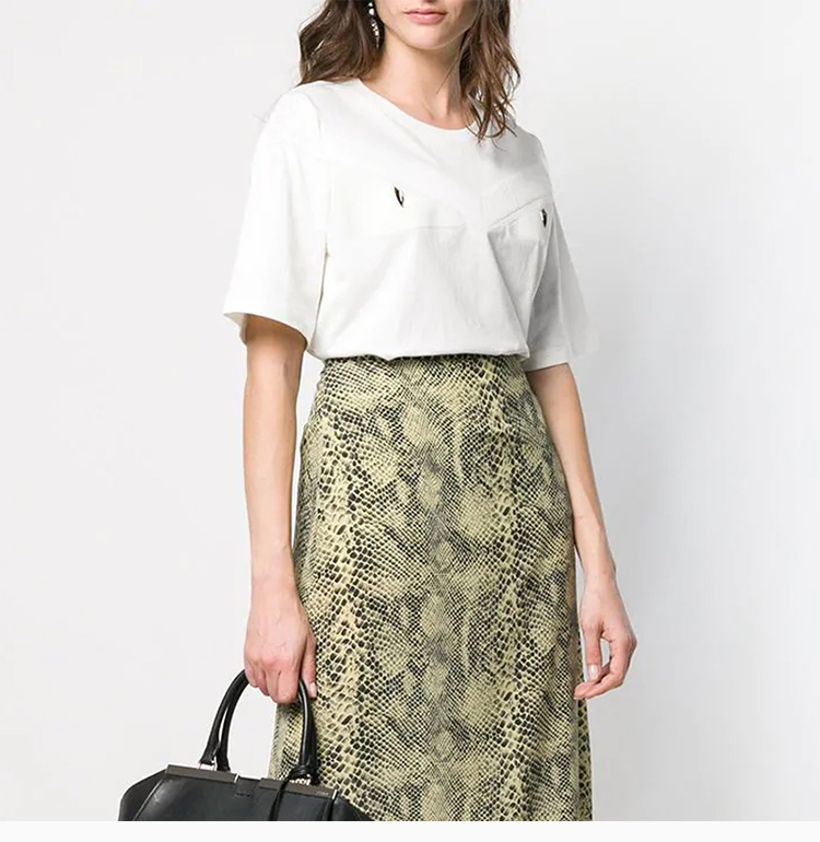 fendi/芬迪 女士纯棉圆领时尚简约女士短袖t恤多色可选 faf077a6mh