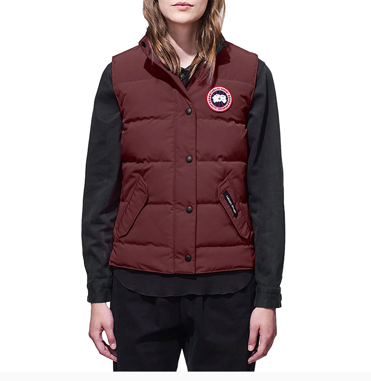 goose/加拿大鹅 女装 服饰 白鸭绒logo标识立领保暖羽绒女士马甲