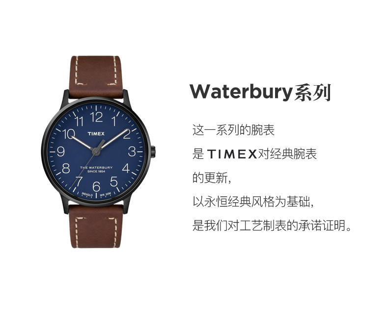 美国timex/天美时 手表男复古夜光皮带防水石英dw男表tw2r25700