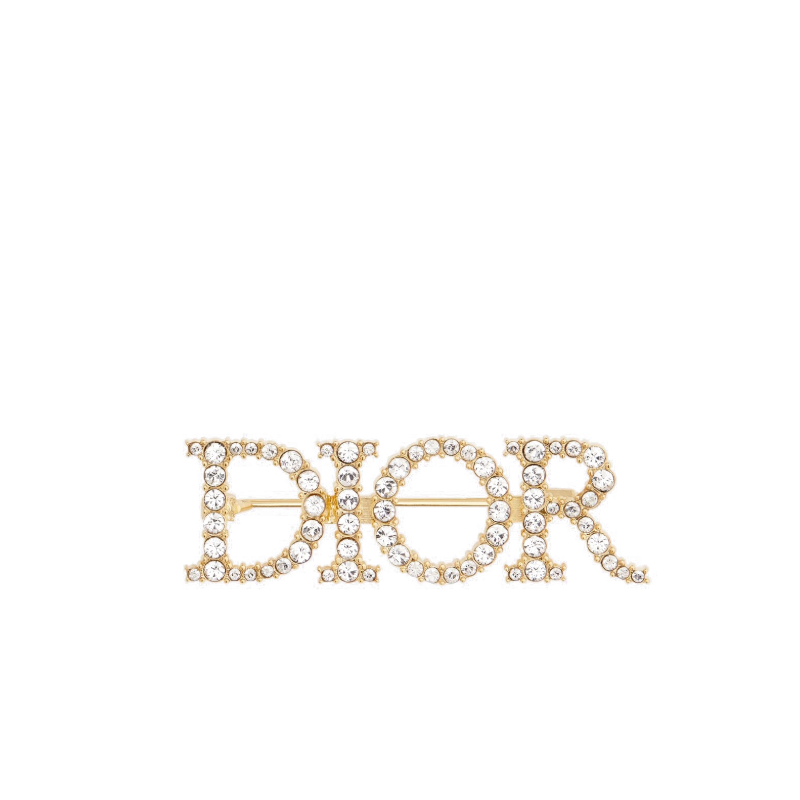 dior/迪奥 20春夏女士新款dio(r)evolution白色水晶金金属胸针 v0454