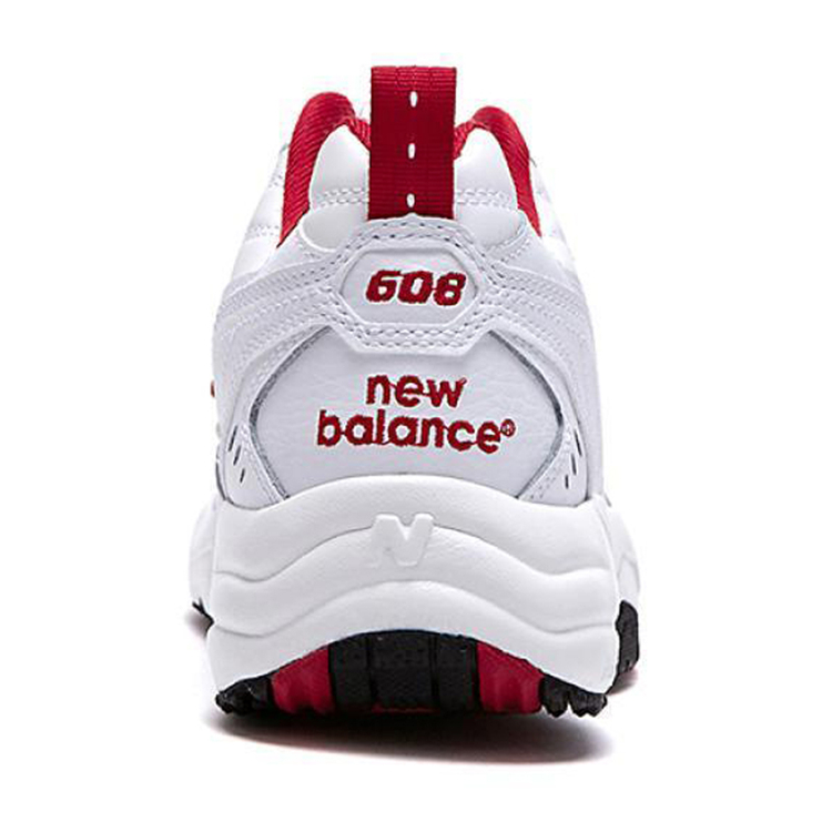 new balance / 新百伦 608系列 白色系拼红色 女士休闲运动鞋 wx608