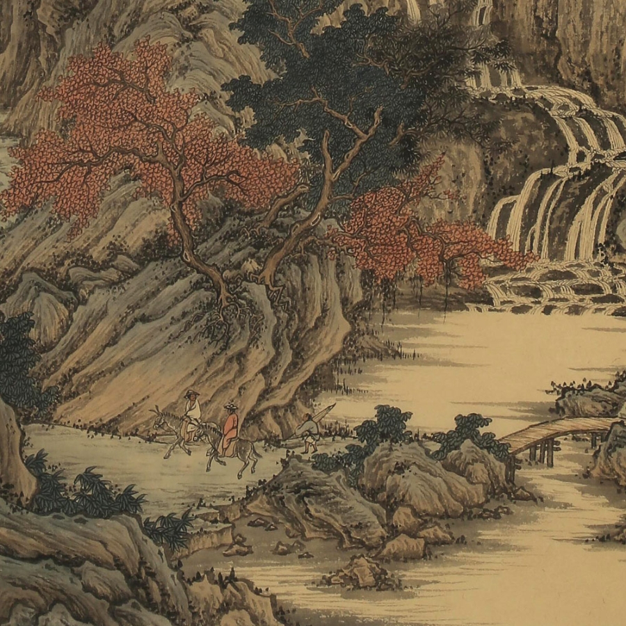 订制 吴显刚 《林泉高致》/70x136cm/传统水墨