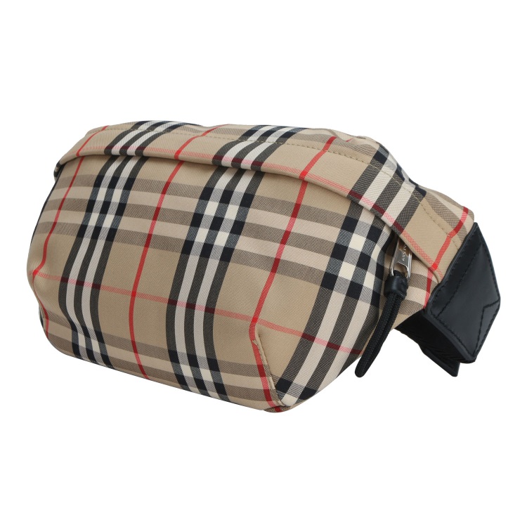 【19秋冬】 burberry/博柏利 男士驼色格纹 材质:其它 胸包 腰包