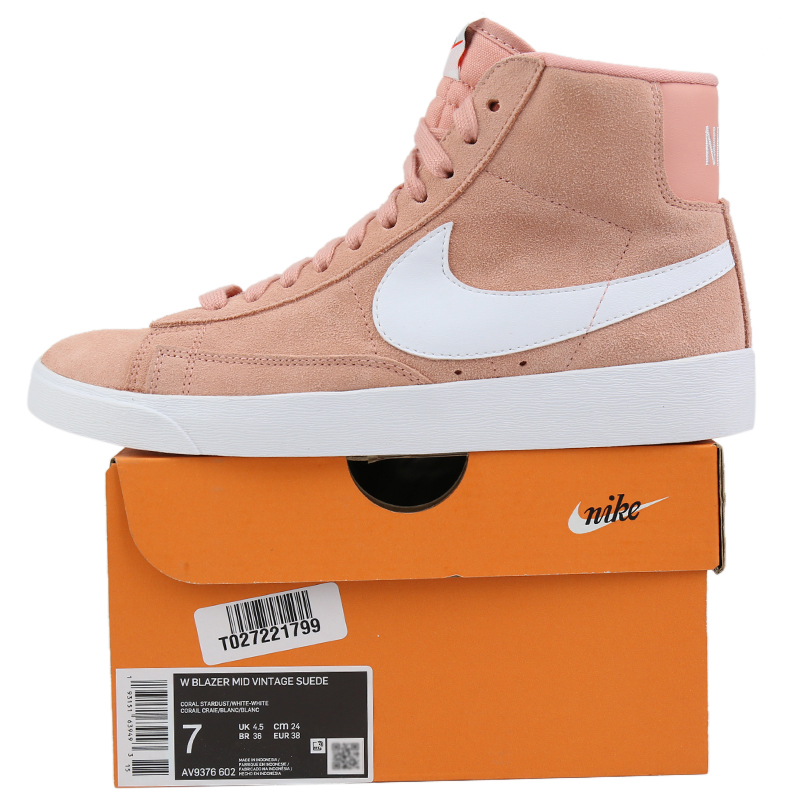 耐克nike 2019 女 blazer mid vintage suede开拓者高帮休闲运动板鞋