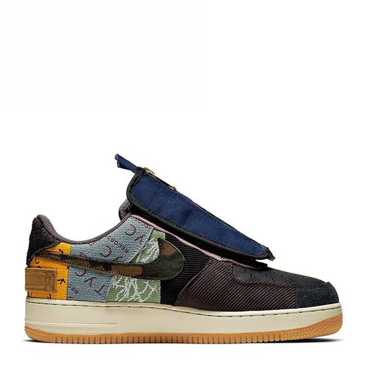 nike/耐克 af1 x travis scott ts联名 鬼脸拼接 板鞋 cn2405-900