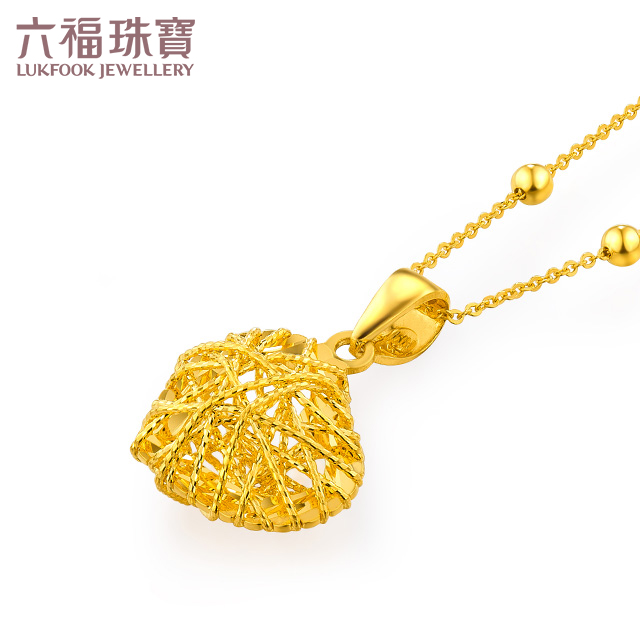 lukfook jewellery/六福珠宝goldstyle系列镂空黄金吊坠不含链 定价