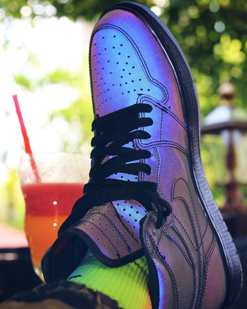 air jordan 1 high zoom r2t fearless 炫彩反光 变色龙 3m 银河 bv