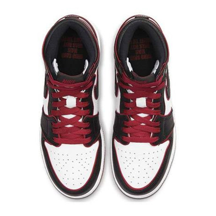 nike/耐克 air jordan 1 aj1 乔1 mid og 黑白红人类飞翔 红外线 情侣