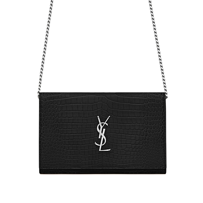 【包邮包税】ysl/圣罗兰 20202早春新款monogramme系列 鳄鱼纹小牛皮