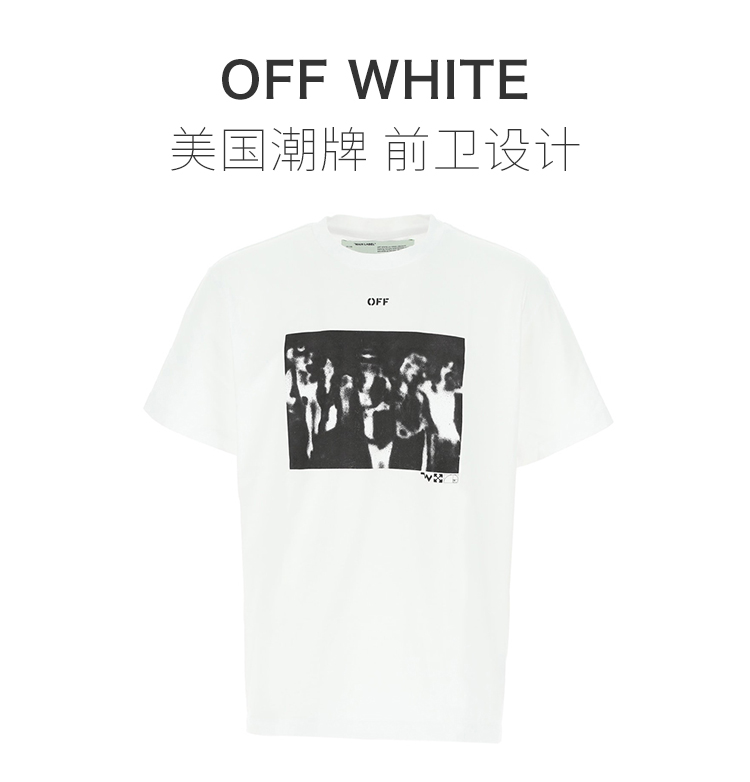 off-white/off-white 男装 服装 棉质图案印花圆领 男士短袖t恤