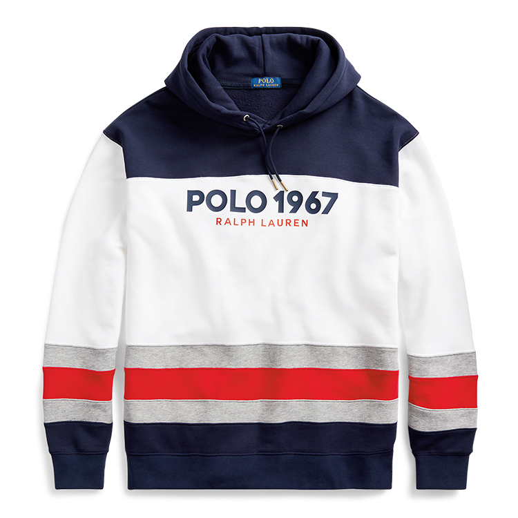 polo ralph lauren男装2019年冬季色块起绒布连帽衫rl11760卫衣