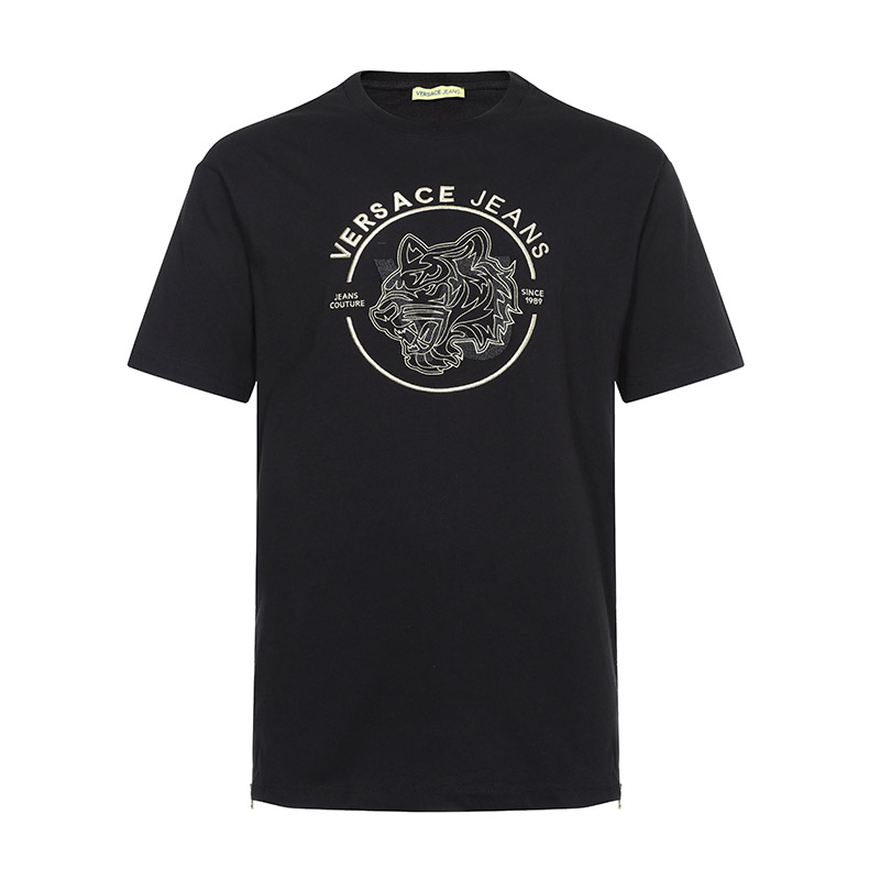versacejeans/范思哲牛仔男士棉质圆领短袖t恤b3gta76i36610