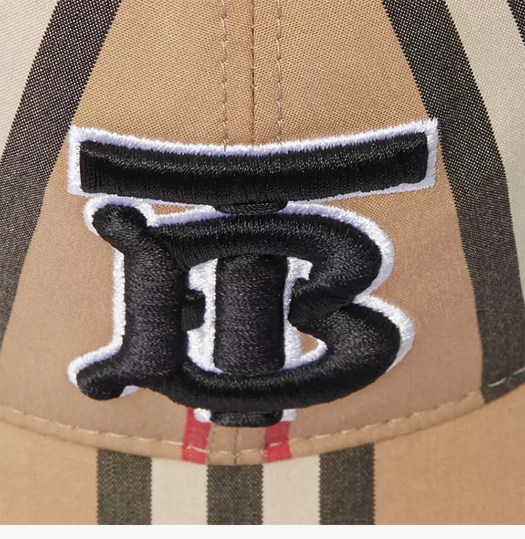 burberry/博柏利 tb 男士经典卡其色棉质格纹经典帽子棒球棒 8011952