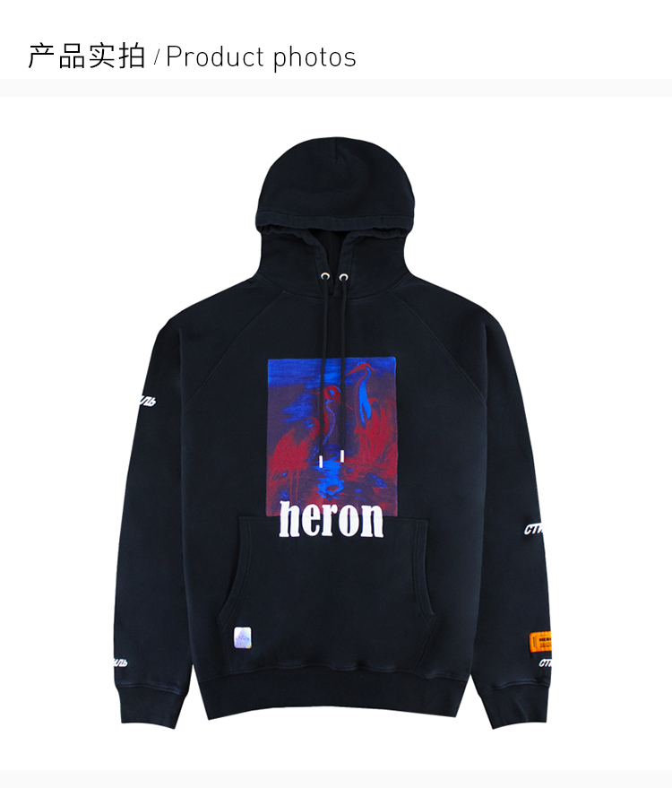 【包税】heron preston/heron preston 男装 服装黑色棉质时尚彩色